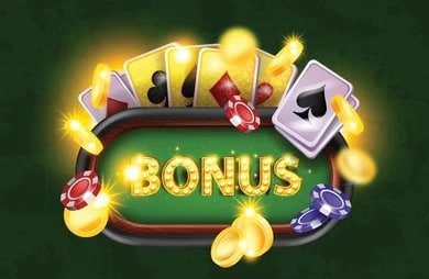Meja casino dengan kartu dan dadu, ilustrasi hiburan kasino online
